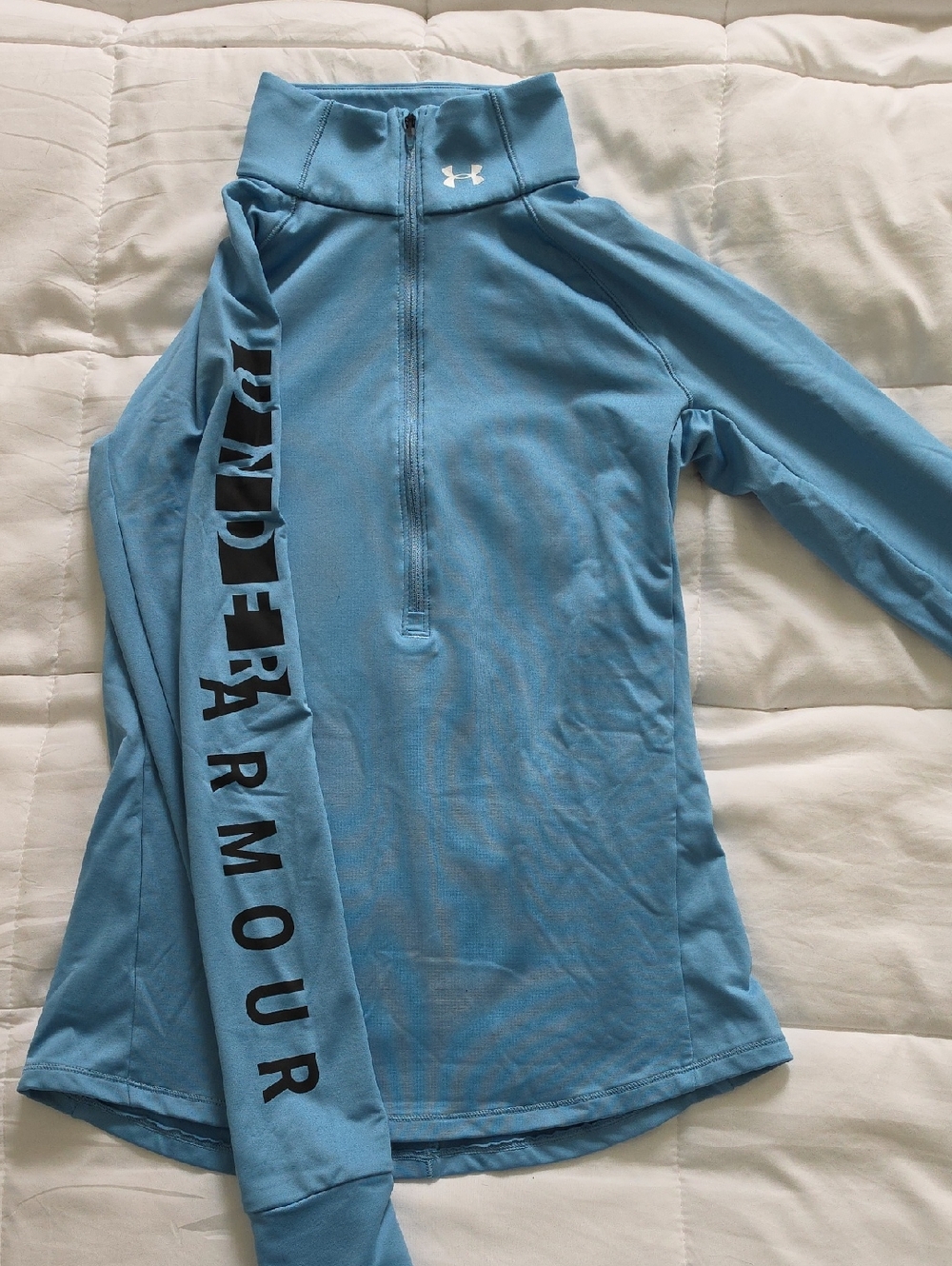 Under Armour Sky Blue Quarter-Zip Performance Pullover